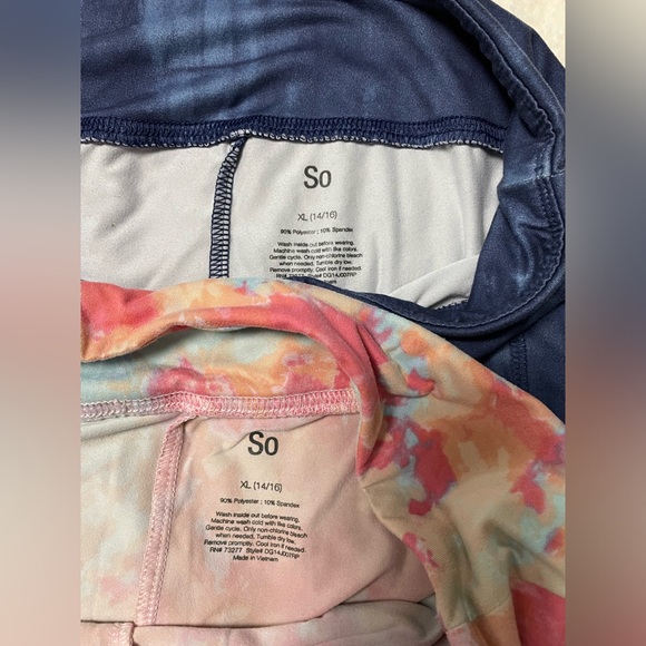 SO Girls Leggings, size 14-16. - Picture 3 of 3